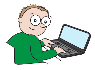 Student working on a laptop at Marley Perkins